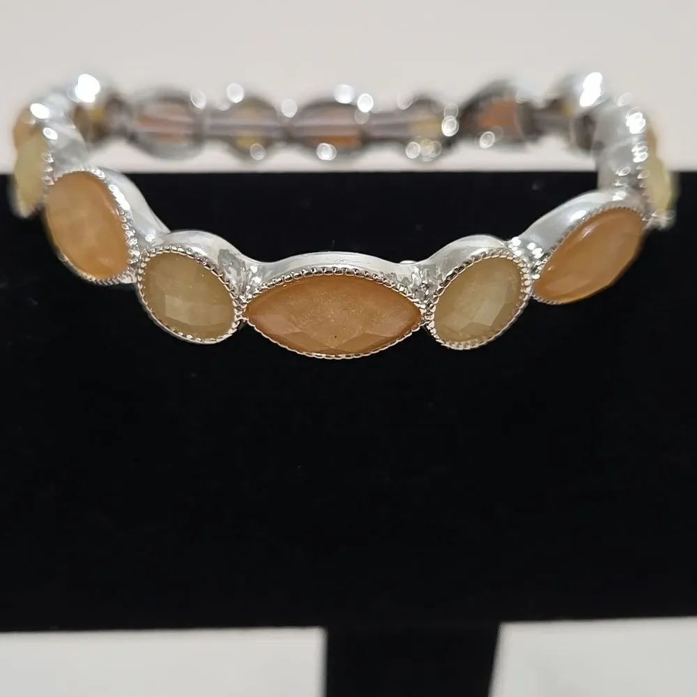 Liz Claiborne Peach and Cream Bracelet